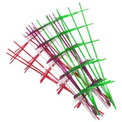 Опора для комнатных растений прозрачная цвета микс
