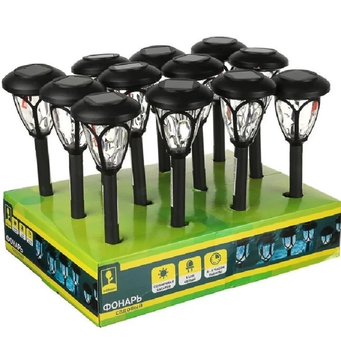 Фонарь садовый на солнечной батарее Inbloom