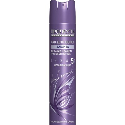 Лак для волос "Прелесть Professional" Защита мегафиксация для любого типа волос 300мл