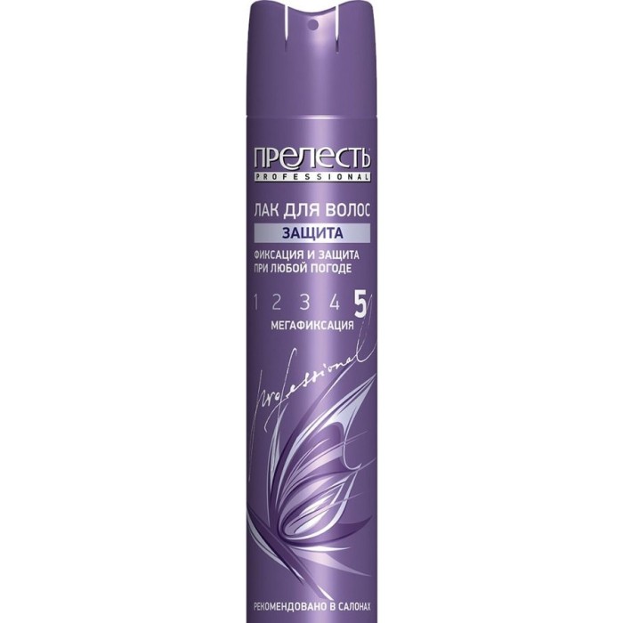 Лак для волос "Прелесть Professional" Защита мегафиксация для любого типа волос 300мл