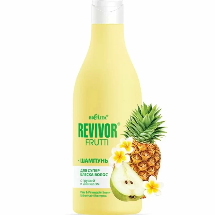 Шампунь для супер блеска волос Белита С грушей и ананасом 500мл
