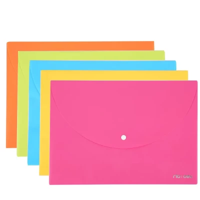 Папка конверт А4 на кнопке  Deli арт 38131