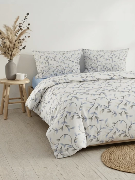 Комплект постельного белья Дуэт ТМ "ЦУМ" Голубые листья