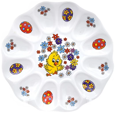 Блюдо для яиц "К светлой Пасхе" 22см