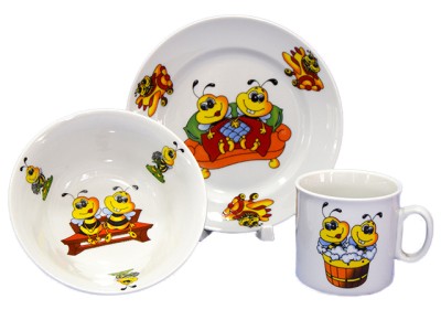 Набор посуды "Идиллия" (Пчелы) 3 предмета