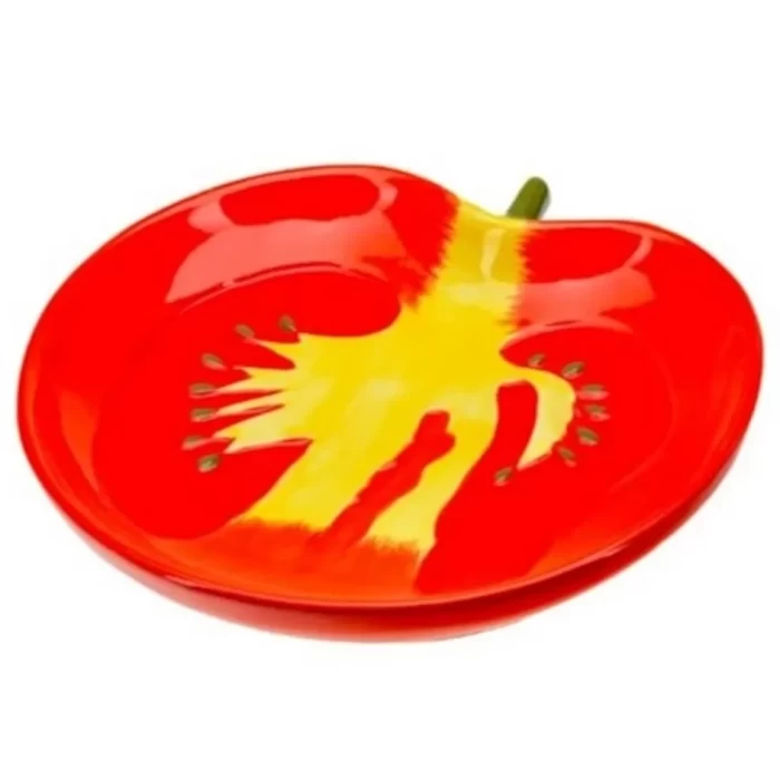 Блюдо сервировочное керамическое Томат 21×22×3см