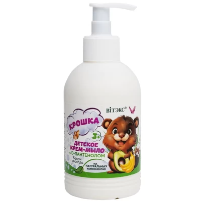 Крем-мыло детское Витэкс Крошка с D-пантенолом банан-авокадо 300мл