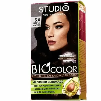 Крем-краска стойкая для волос Studio Professional BIOcolor 3.4