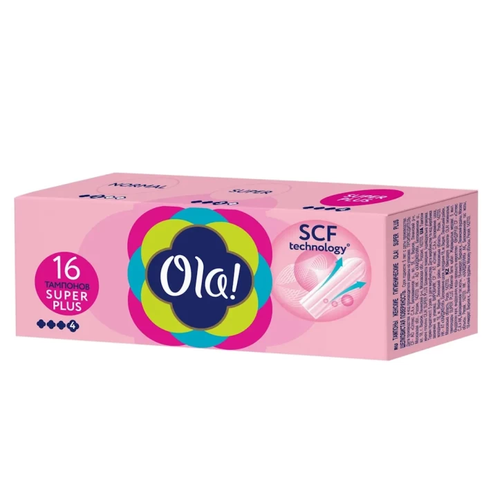 Тампоны Ola super plus шелковистая поверхность 16шт