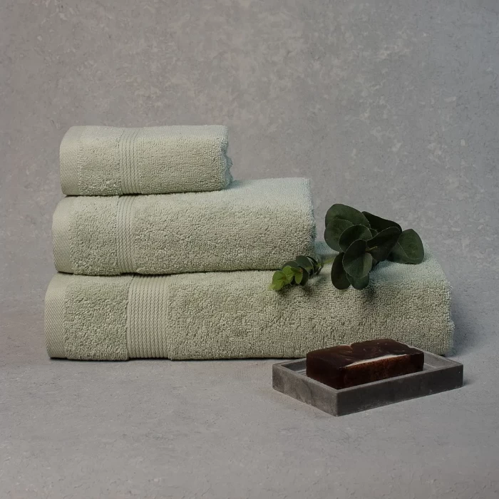 Полотенце махровое ТМ "ЦУМ" Бордюр олива