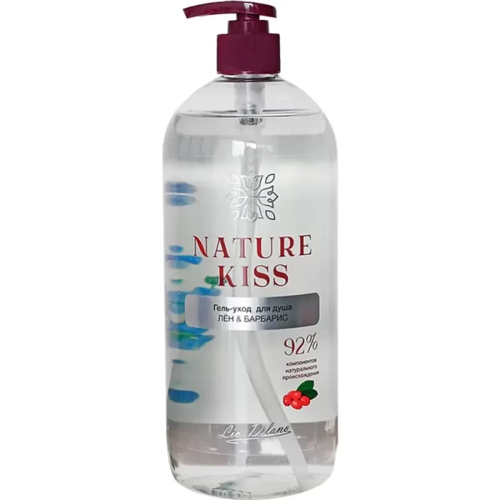 Гель-уход для душа Liv Delano Лен и барбарис 1л