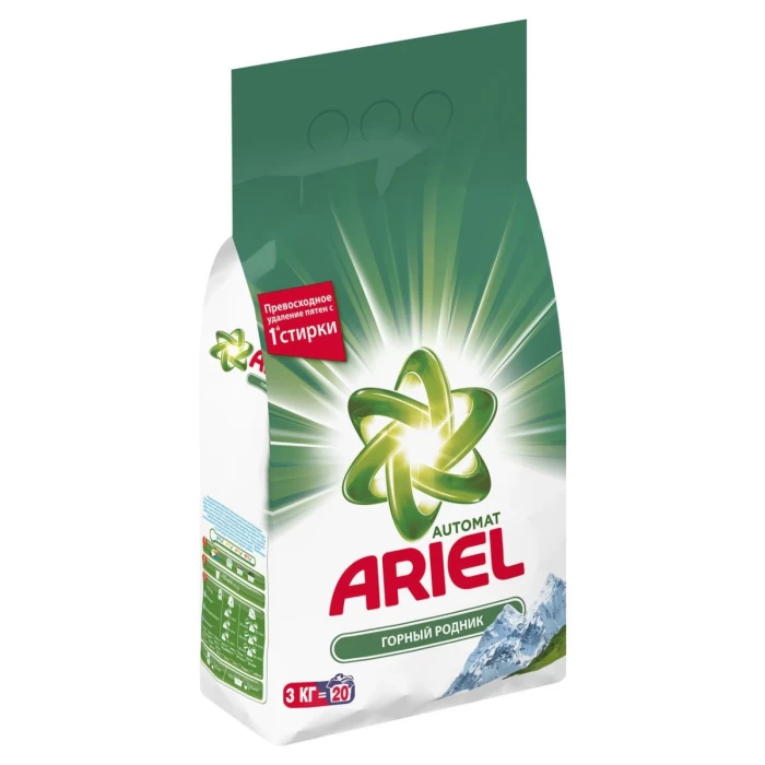 Порошок для стирки Ариэль "Горный родник" 3 кг