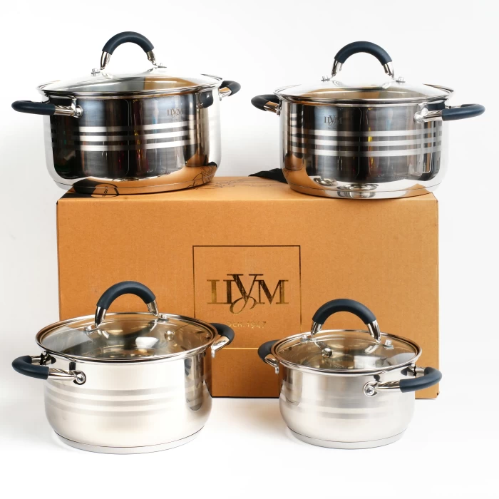 Кастрюля с крышкой ТМ "ЦУМ" MSF-3894, от 1,5 до 5 л.