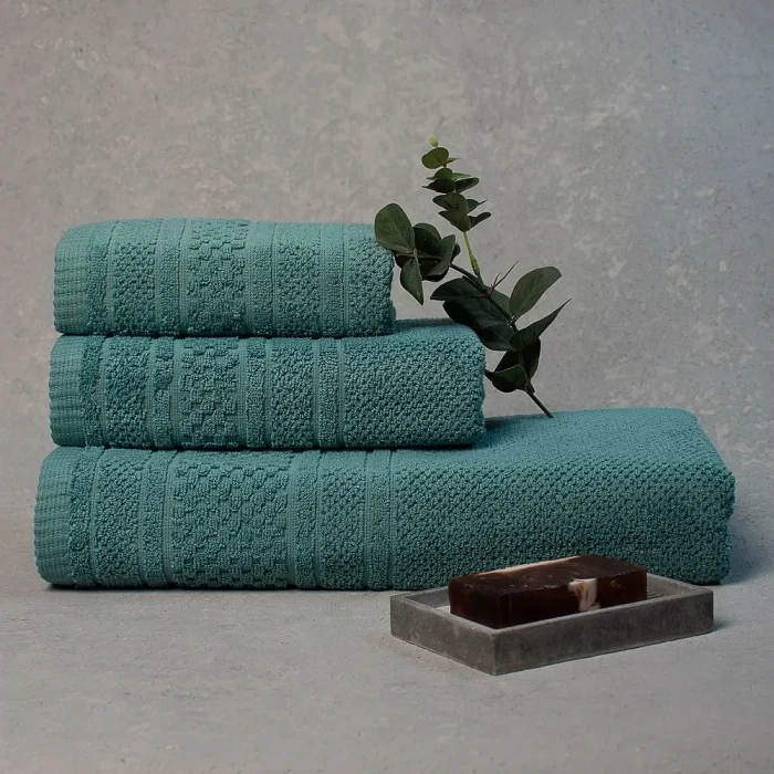 Полотенце махровое ТМ "ЦУМ" Рисо зелень