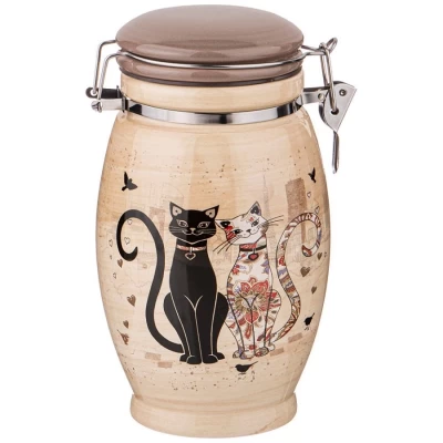 Банка для продуктов Agness "Парижские коты" 700мл.