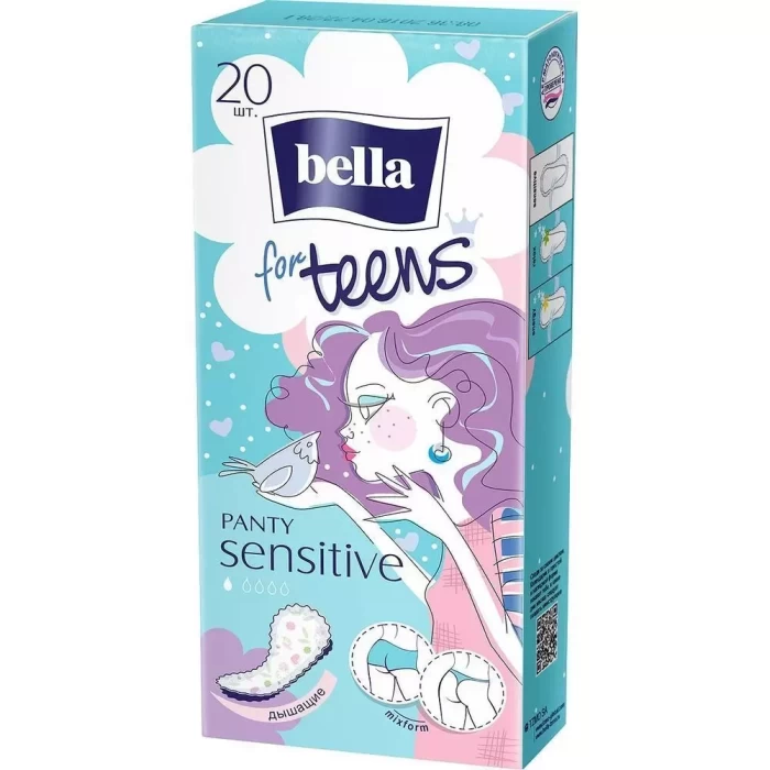 Прокладки ультратонкие Bella For Teens Panty Sensitive 20шт