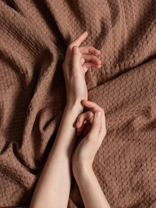 Плед вафельный с бахромой ТМ «ЦУМ» УВП 05056 бежевый