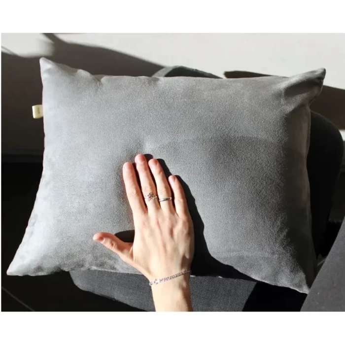 Подушка декоративная Matex Alcantara Line серый 47х37 