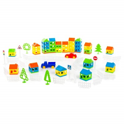 Конструктор "Построй свой город" (92 элемента) Полесье арт. 53732
