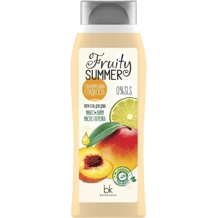 Крем-гель для душа BelKosmex Fruity sammer Манго,лайм и масло персика 500мл