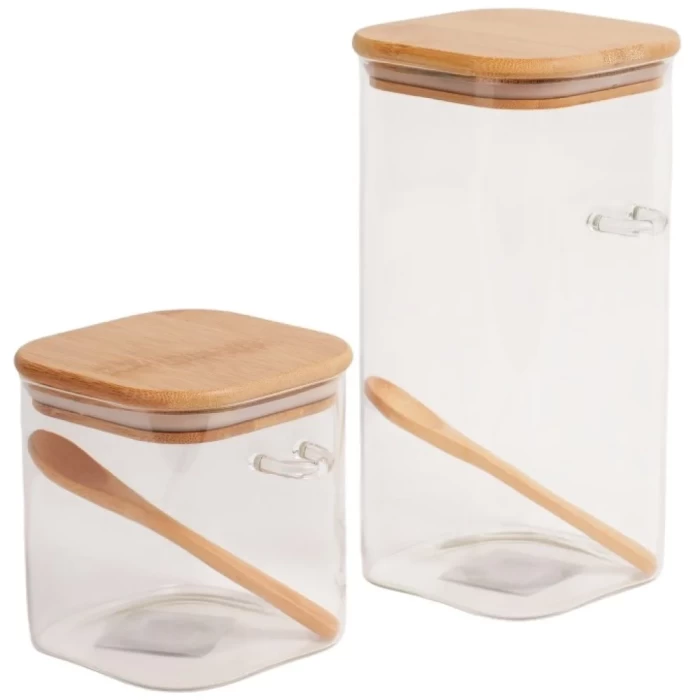 Банка для хранения с ложкой AX7055-1 1,2 л