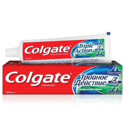 Зубная паста Colgate тройное действие 100мл