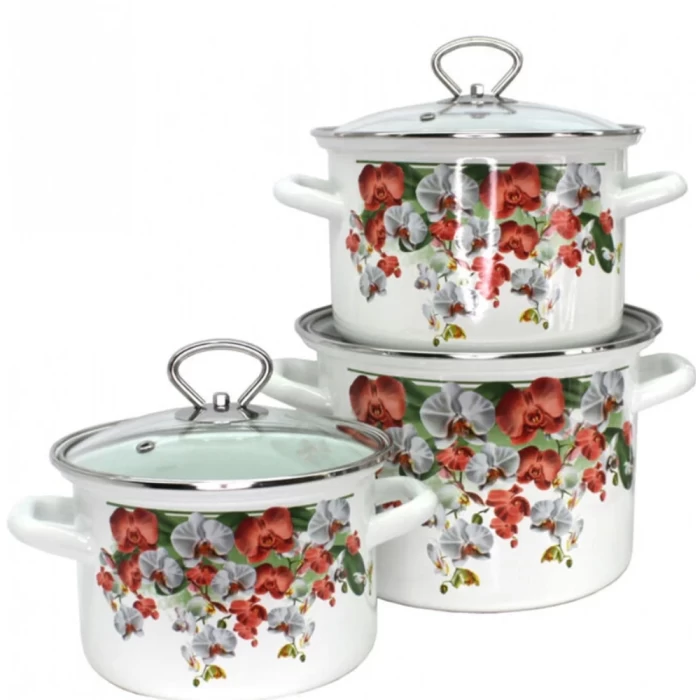 Набор кастрюль Аристократка-5-1-Люкс стиль