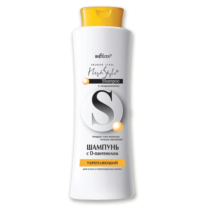 Шампунь с D-пантенолом Белита Укрепляющий для сухих и поврежденных волос 500мл