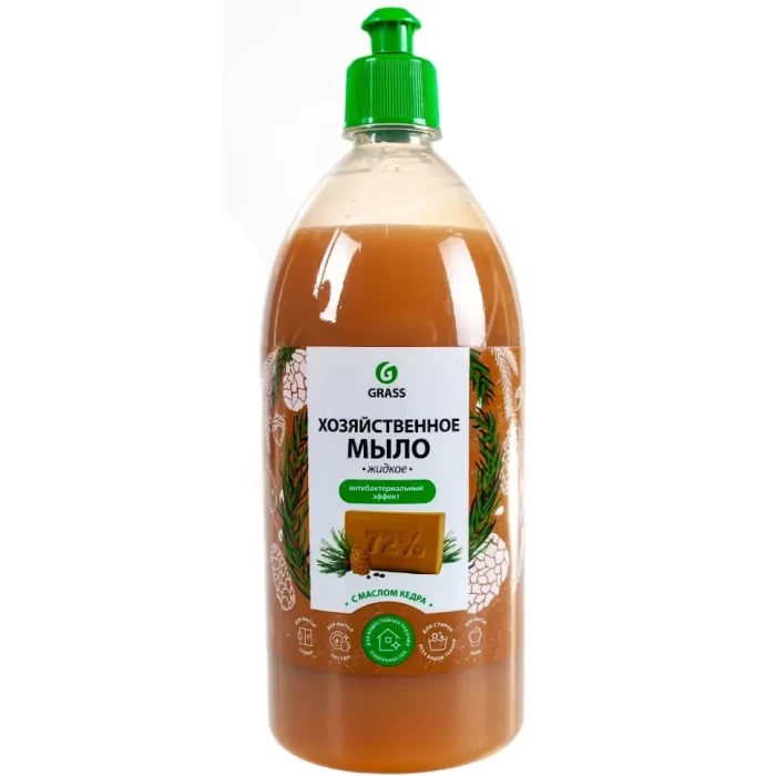 Мыло хозяйственное Grass C маслом кедра 1л