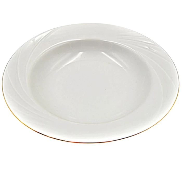 Тарелка глубокая Голубка Без деколи 22см 0С0868Ф34