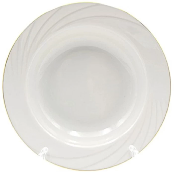 Тарелка глубокая Голубка Без деколи 22см 0С0868Ф34
