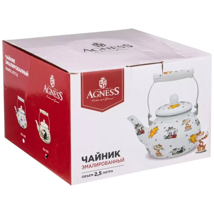 Чайник Agness  Парижские Коты 2.5л.
