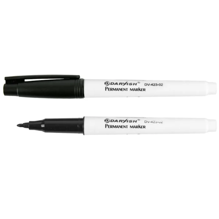 Маркер-перманент Darvish черный очень тонкий