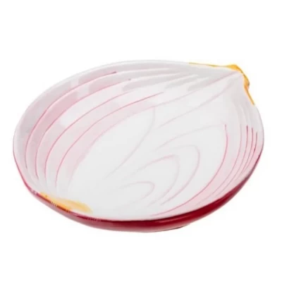 Блюдо сервировочное керамическое Лук 23×23×3,5см