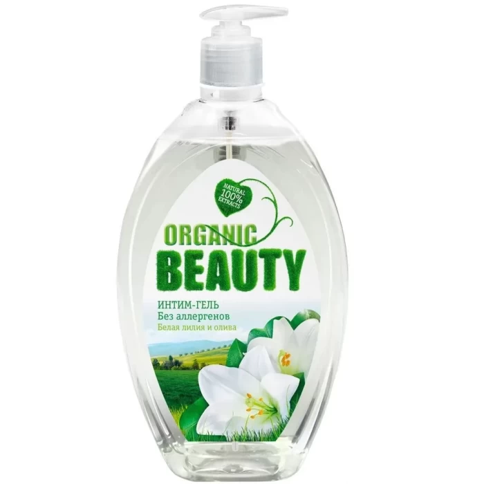 Гель для интимной гигиены Organic Beauty Белая лилия и олива 500мл