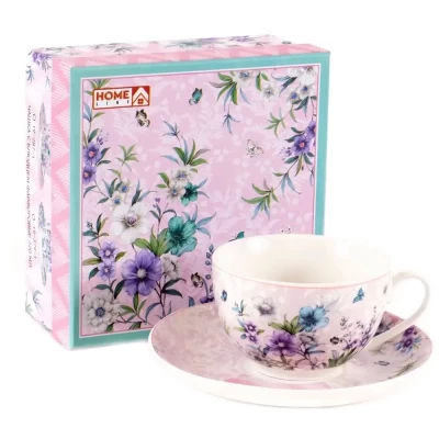 Чашка с блюдцем Home Line 19-287-1 220мл