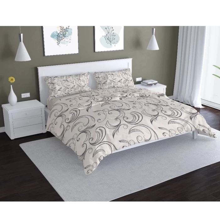 Комплект постельного белья Евро ТМ "ЦУМ" Завиток